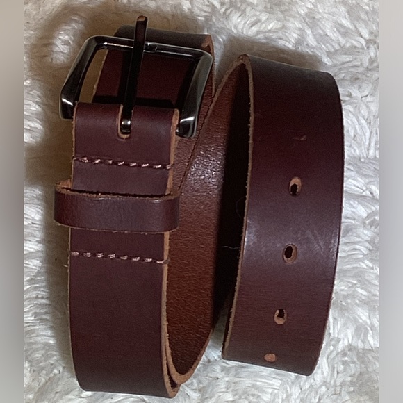 Nickel Smart brown leather belt size 36 - Picture 4 of 4